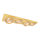 FOCO EMPOTRABLE COLECCIÓN EMPORIO MODULAR IV EN ORO CON PATINA BLANCA