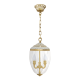 CHANDELIER EMPORIO EN ORO CON PATINA BLANCA