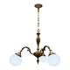 CHANDELIER MILAZZO II EN PATINE BRILLO