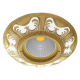 EMPOTRABLE SIENA EN ORO CON ESMALTO ITALIANO BLANCO
